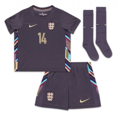 Engleska Ezri Konsa #14 Gostujuci Dres za Dječji EP 2024 Kratak Rukavima (+ kratke hlače)